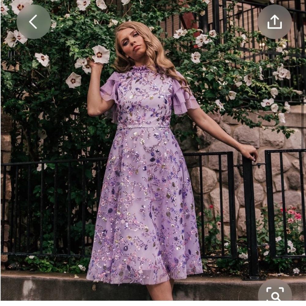 NWT JessaKae Regale Dress in Lavender Size Small